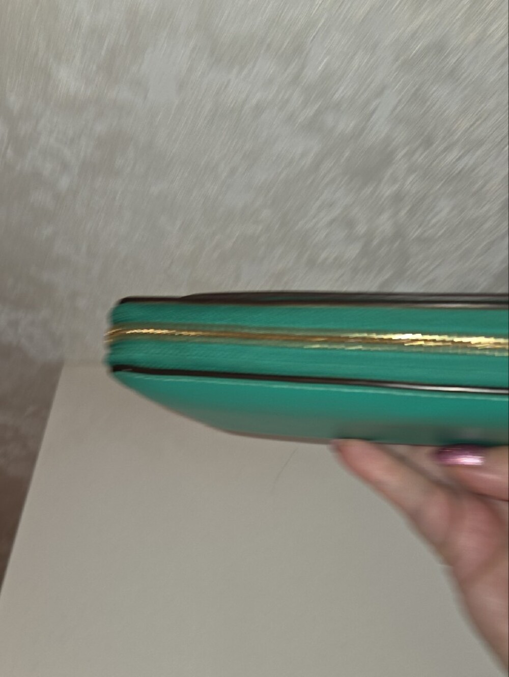 Coach Teal Green Zip-Around Leather Wallet - Picture 6 of 13